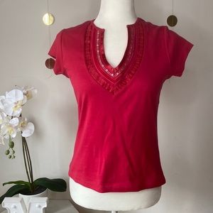 NWT Casual Corner Annex short sleeve top.